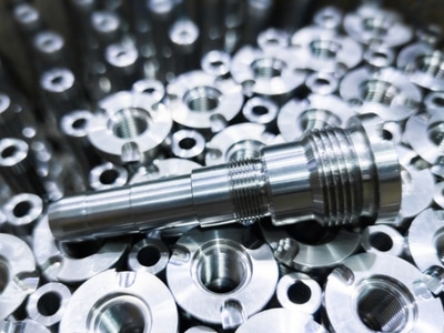 Metal parts and machinery components.